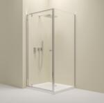 Erga Sydney, zuhanykabin egyszárnyú ajtóval 90 (ajtó) x 90 (fal) x 195 cm, 6mm átlátszó üveg, króm profil, ERG-V02-SYDNEY-D090G090-CR (ERG-V02-SYDNEY-D090G090-CR)