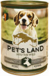 Pet's Land Pet s Land Dog Konzerv Vadhús répával 415g (PL42702)