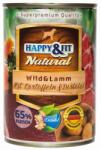 Happy&Fit Natural Dog Konzerv Vadhús & Bárány Burgonyával & Sáfrányolajjal 400g (HF90791)