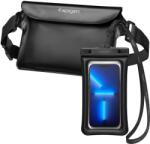 Spigen Husa + geanta subacvatica - Spigen Waist Bag & Waterproof Case A621 - Black