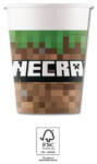 Procos Minecraft papír pohár 8 db-os 200 ml FSC (PNN95442)