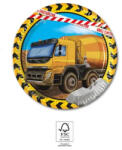 Procos Construction, Építkezés papírtányér 8 db-os 20 cm FSC (PNN95468)