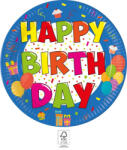 Procos Kokliko Happy Birthday papírtányér 8 db-os 20 cm FSC (PNN93495)