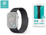 DEVIA Apple Watch fém szíj - Devia Elegant Series Milanese Loop - 42/44/45/49 mm - fekete - bluedigital