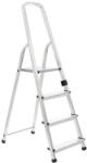 DRABEST Scara din aluminiu, pliabila, 4 trepte, 125 kg, Drabest (DR-AL-D4)