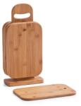 Zeller Set 6 tocatoare Zeller, bambus, suport inclus, 15 x 7 x 32 cm Tocator
