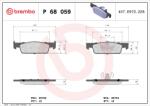 BREMBO fékbetétkészlet, tárcsafék BREMBO P 68 059X (P 68 059X)