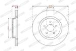 FERODO Disc frana FERODO PREMIER DDF2863C (DDF2863C)