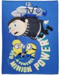  MINIONOS kék polár takaró 130x170 cm