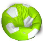  EMI focilabda mintás limezöld-fehér műbőr babzsákfotel - emishop - 33 992 Ft