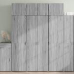 vidaXL Висок шкаф, сив сонома, 70x42, 5x185 см, инженерно дърво (3281432)