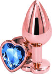 Passion Labs Dop Anal Brilliant Anal Plug Medium, Rose Gold, Piatra Albastra, Passion Labs