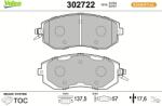 VALEO set placute frana, frana disc VALEO ESSENTIAL 302722 (302722)
