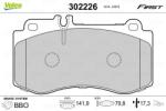 VALEO set placute frana, frana disc VALEO ESSENTIAL 302226 (302226)