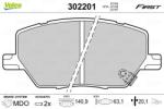 VALEO set placute frana, frana disc VALEO ESSENTIAL 302201 (302201)