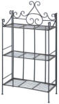 Esschert Design Összecsukható kovácsoltvas virágtartó állvány, 3 polcos, 60 x 113 cm (BPH87)