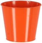 Esschert Design Cink virágcserép, 16 cm átmérőjű, narancssárga (TR042-N)