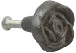 Esschert Design Rózsás öntöttvas ajtófogantyú (HW14)