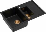 Quadron Morgan 156 carbon black/copper Chiuveta