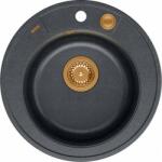 Quadron Morgan 210 black diamond/copper Chiuveta