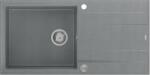 Quadron Unique Evan 146 XL grey/inox Chiuveta