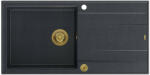 Quadron Unique Evan 146 XL black diamond/gold Chiuveta