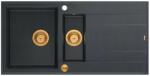 Quadron Unique Evan 156 black diamond/copper Chiuveta