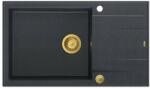 Quadron Evan 136 XL black diamond/gold Chiuveta