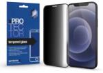 Apple iPhone 15 Pro Privát 3D Full Fekete Képernyővédő Üvegfólia