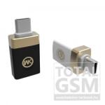  WK OTG USB - TYPE-C Fekete Átalakító