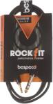 Bespeco ROCKIT Stereo Cable Jack 3, 5 TRS - Jack TRS 1, 5 m