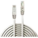 Lindy RJ45 Hálózat Csatlakozókábel CAT 6 U/UTP 5.00 m Szürke Védővel LINDY (48005) (48005)