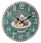 TFA Ceas analog de perete din mdf, design vintage, cupcakes, tfa 60.3045. 13