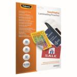 Fellowes Lamináló fólia, A4, 80 mikron, fényes, öntapadó hátlappal, 25 db/csomag, Fellowes® (5601703) - web24