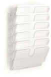 DURABLE Prospektustartó, fali, fekvő, A4, DURABLE FLEXIPLUS 6, áttetsző (DB1700014401) (1700014401)