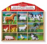 Melissa & Doug Melissa & Doug figurák fa dobozban - Farm állatok 10 db (10594)