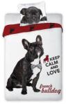  Kutyás ágyneműhuzat szett 140x200 cm - Buldog (547418)