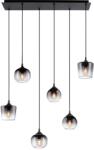 Neuhaus Lighting Group Zea függőlámpa 6 izzós 60 cm - 120 cm x 28 cm Fekete
