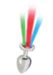 Rimba Dop Anal Cu Led Pisa, Metalic + Multicolor, 8 Cm