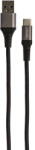Grixx Cablu date GRIXX - USB-C to USB, impletit, lungime 3m - negru (GRCACUSBFBK03) - pcone