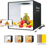 PULUZ Fotódoboz, Tárgysátor - 40x40cm összecsukható LED Fotobox (PU5041B)