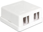 Delock Keystone 2 portos falra szerelhető doboz (86207) (86207) - kabelvilag
