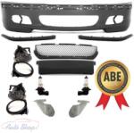  BMW E46 M3 M-Packet első lökhárító , ködlámpa szett , lökhárító tartó