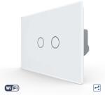 LIVOLO Intrerupator Dublu Cap Scara / Cruce Wi-Fi cu Touch LIVOLO, standard italian - Serie Noua
