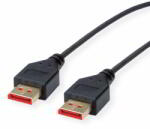 Roline Kábel Displayport 1.4, vékonyított, 1, 5m, fekete (11.04.5961-20)