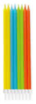 Procos Színes Bright Colors tortagyertya, gyertya szett tartóval 16 db-os PNN96501 (PNN96501)