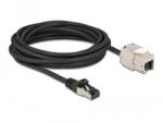 Delock 87030 5m Cat. 6A RJ45 apa - Keystone modulos RJ45 anya kábel (87030)