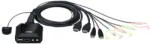 ATEN KVM Switch USB HDMI 4K 3, 5mm, 2 port - CS22H (CS22H-AT) - bevachip