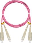 NIKOMAX Optikai patch kábel SC - SC, MM 50/125, duplex, 1m, magenta (NMF-PC2M4C2-SCU-SCU-001) - bevachip
