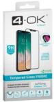 Blautel 4-OK képernyővédő üveg (3D, íves, karcálló, tokbarát, ujjlenyomat olvasó, 9H) FEKETE - Samsung Galaxy S23 (SM-S911) (PRFS23)